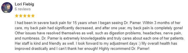 Chiropractic Powell OH Lori Testimonial